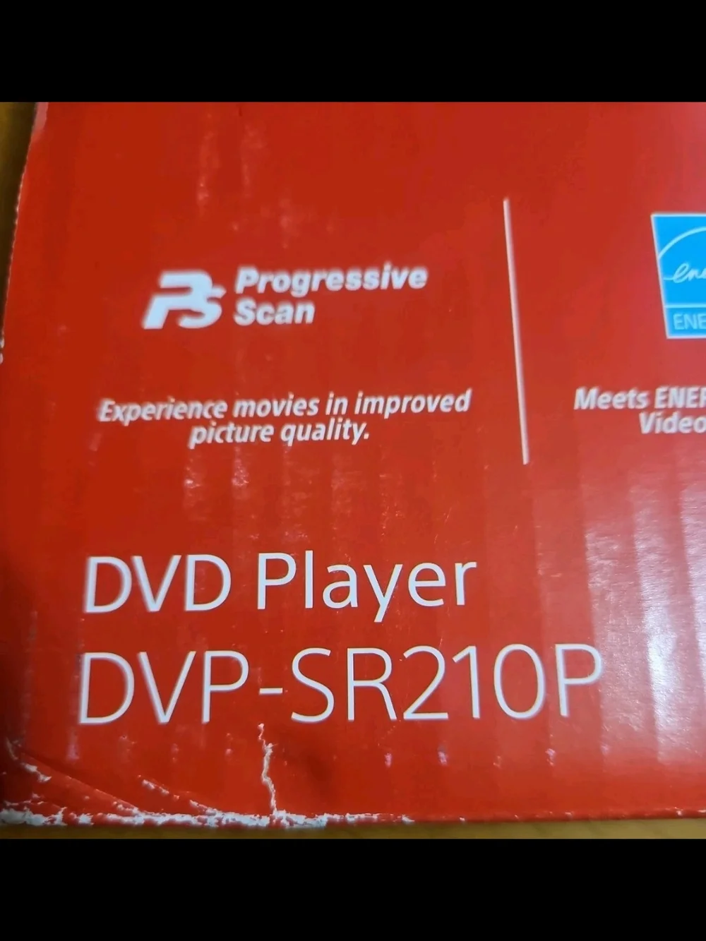 Sony Black DVD Player DVP-SR210P with Orange Retail Box